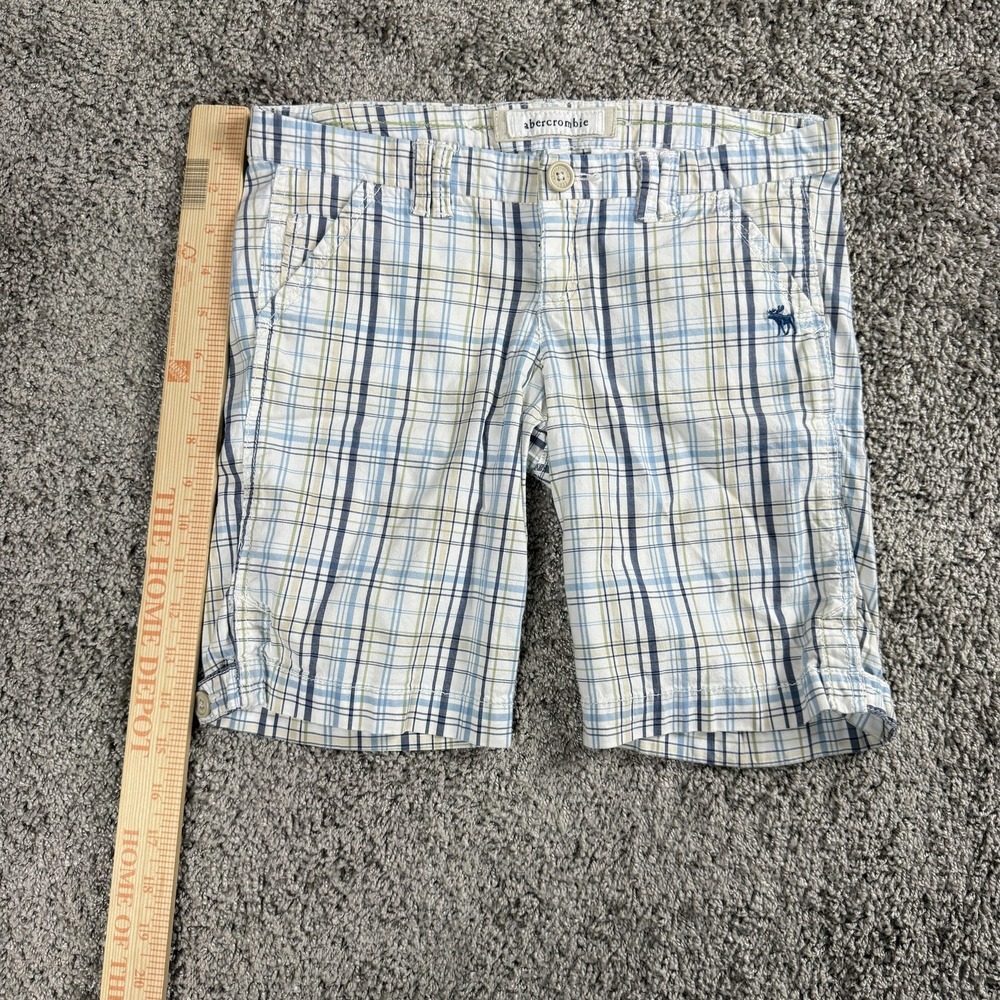 Y2K Abercrombie Girls Bermuda Shorts 12 Y2K Cotton Preppy Old Money 2000s - Picture 9 of 14
